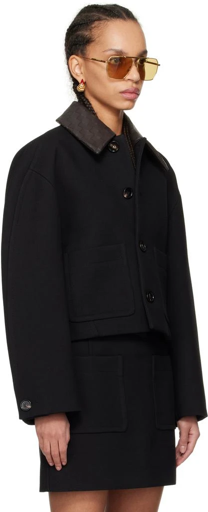 Bottega Veneta Black Cotton Cropped Jacket 2
