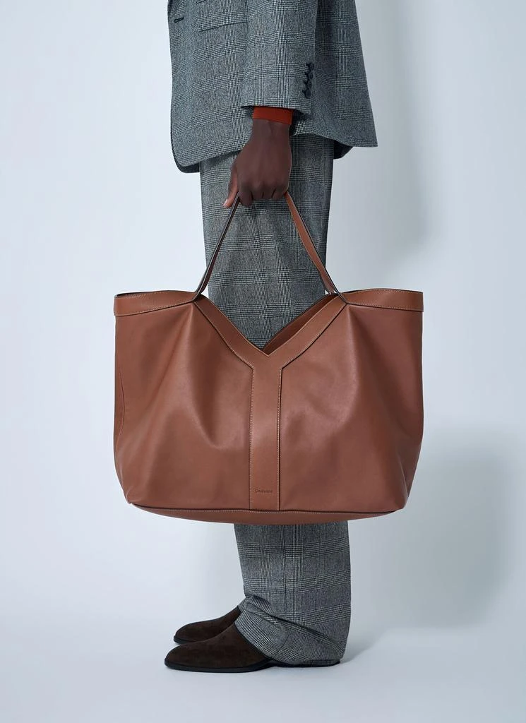 Yves Saint Laurent Large Y-Shaped Leather Tote Bag 2