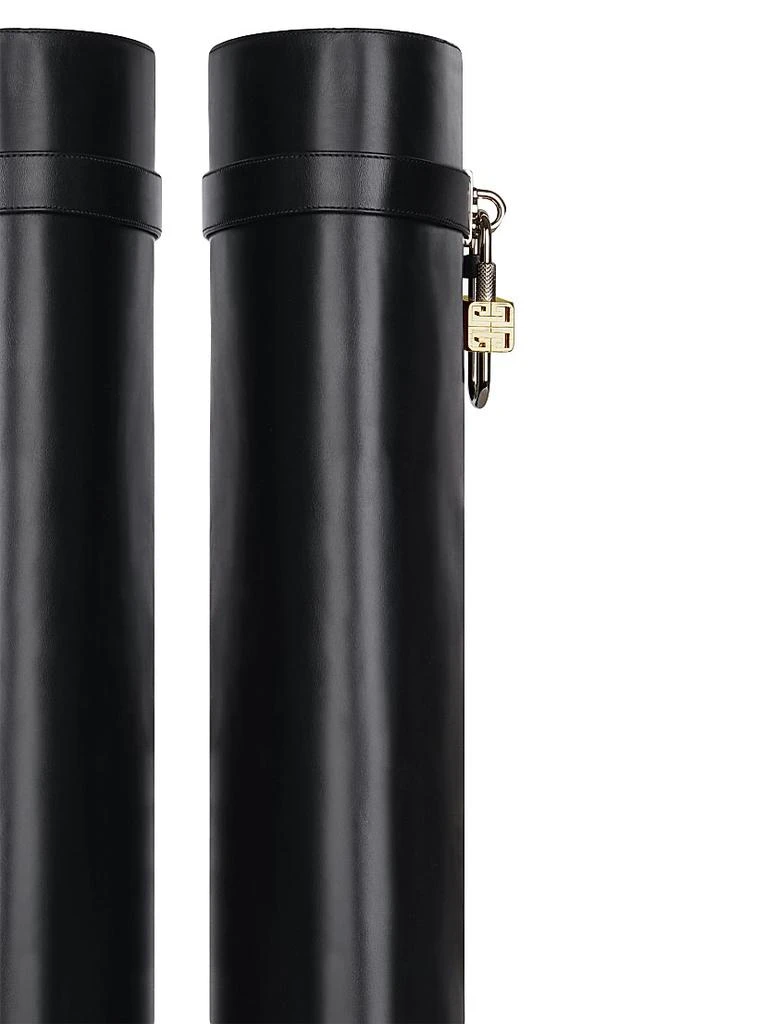 Givenchy Shark Lock Leather Boots with Wide Calf 7