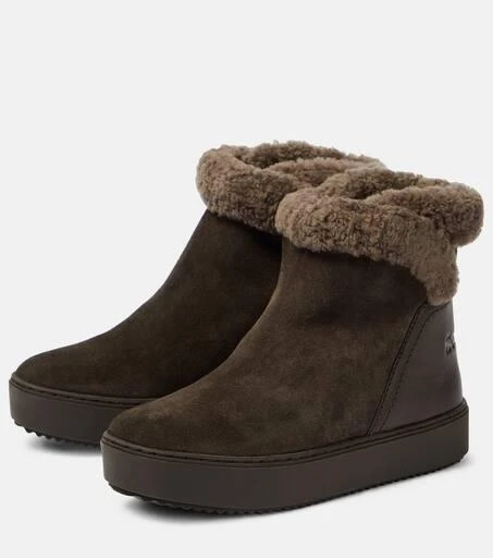 See by Chloé Juliet shearling-lined suede ankle boots 5