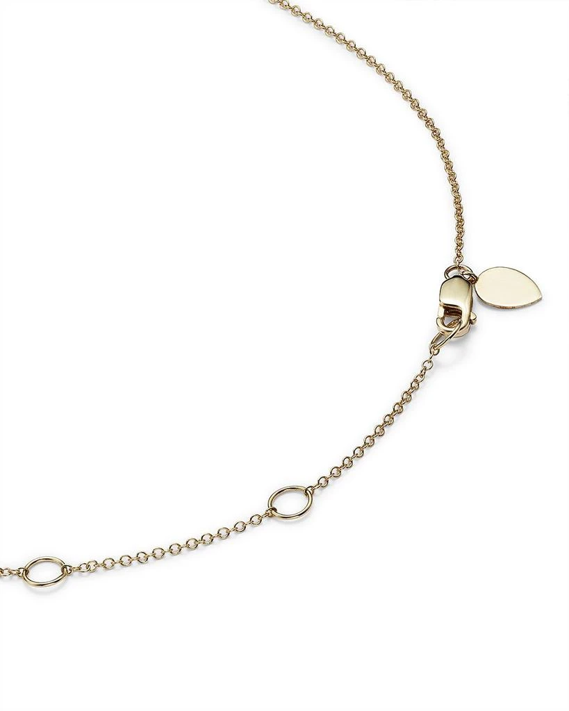 Meira T 14K Yellow Gold & 14K White Gold Diamond & Turquoise Evil Eye Adjustable Pendant Necklace, 18" 4