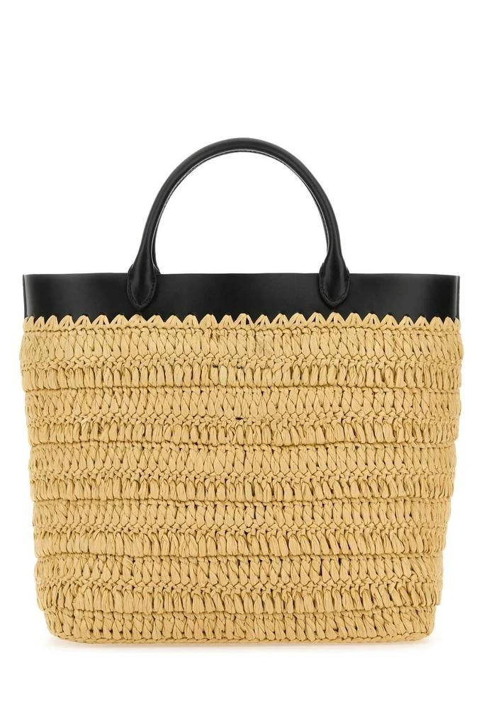 Prada Prada Open-Top Woven Tote Bag 2