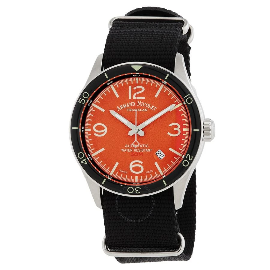 Armand Nicolet M2H Automatic Orange Dial Men's Watch A740HNA-OR-BN22481AANN 1