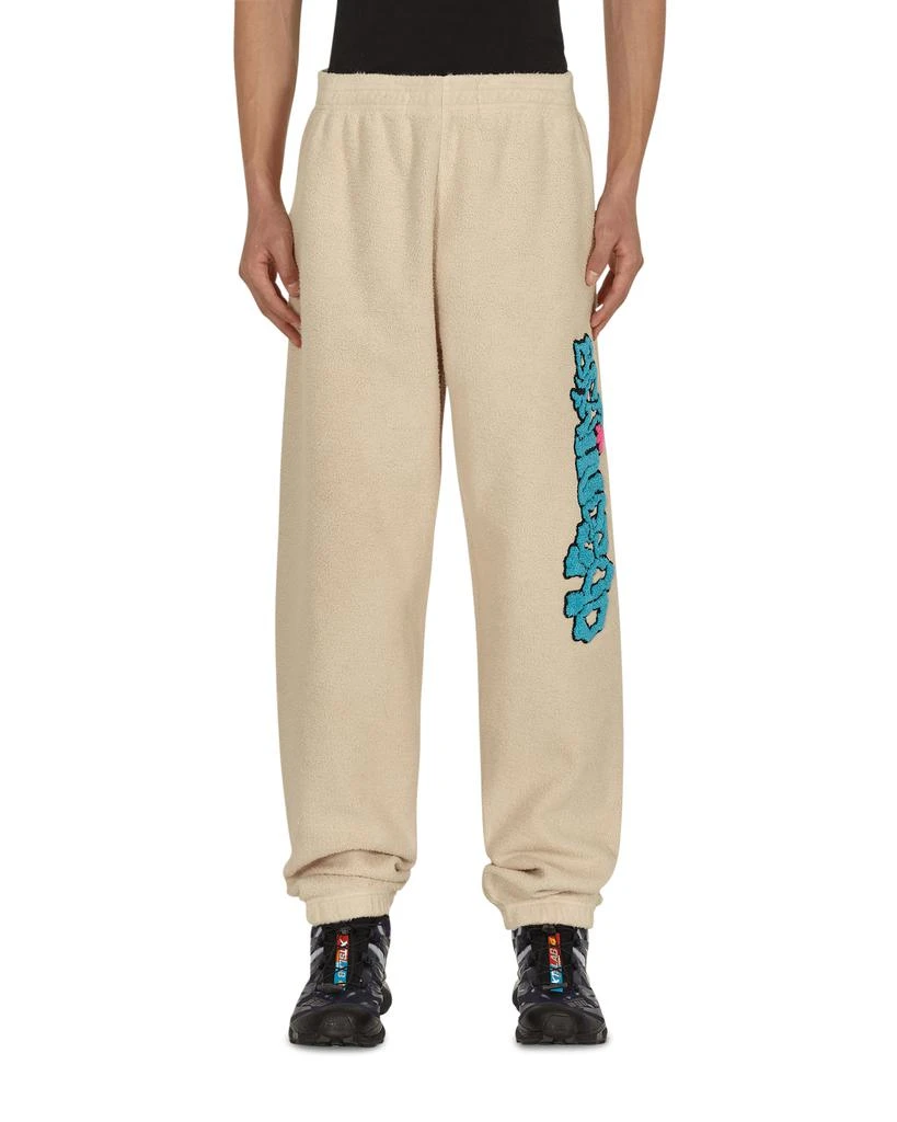 Brain Dead Slime Reverse Fleece Sweatpants Beige 1
