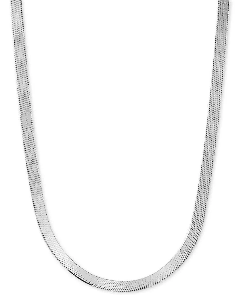 Giani Bernini Herringbone Link 18" Chain Necklace in Sterling Silver
