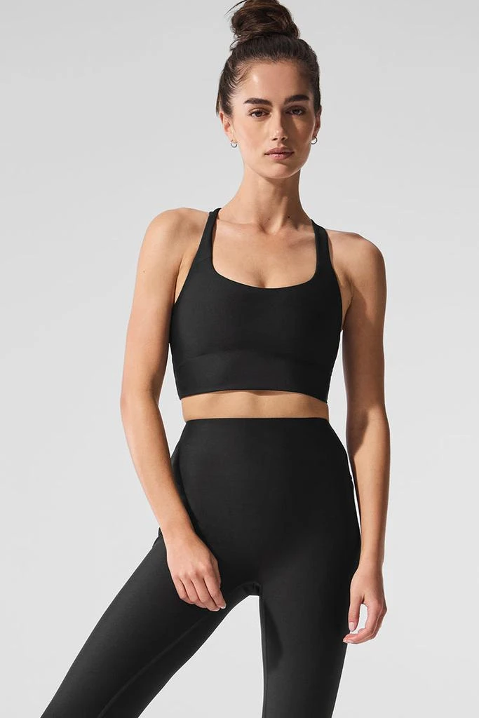 Alo Airlift Sleek Bra Tank - Black 3