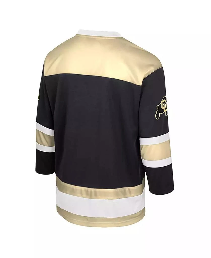 Colosseum Men
s Black Colorado Buffaloes Athletic Machine Fashion Hockey Jersey 3