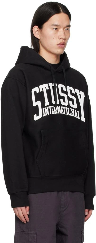 STUSSY Black 'International' Hoodie 2