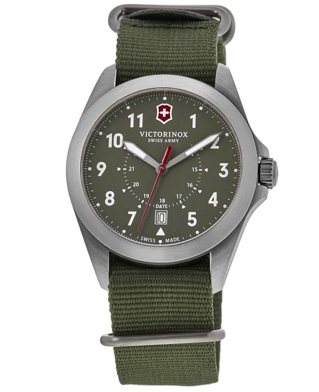 Victorinox Swiss Army Heritage Quartz Green Dial Nylon Strap Men's