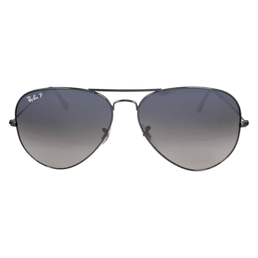 Ray-Ban Ray Ban Aviator Gradient Polarized Blue/Grey Pilot Unisex Sunglasses RB3025 004/78 62