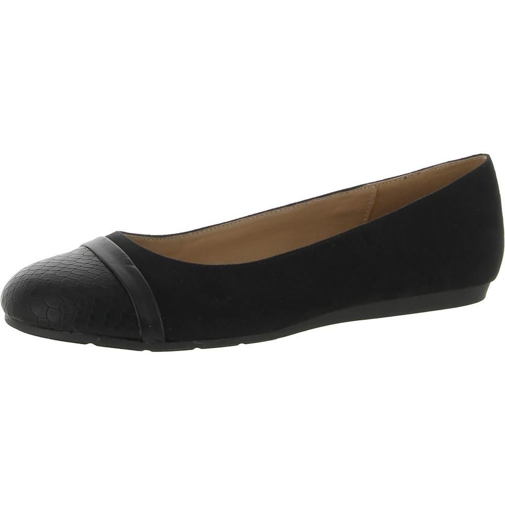 Mootsies Tootsies Circe Womens Faux Suede Slip On Ballet Flats
