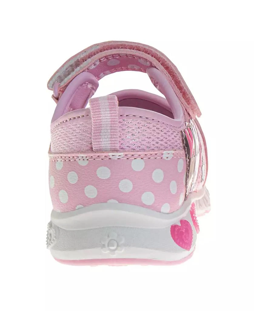 Disney Toddler and Little Girls Minnie Mouse Mary Jane Styled Light Up Sneakers 4