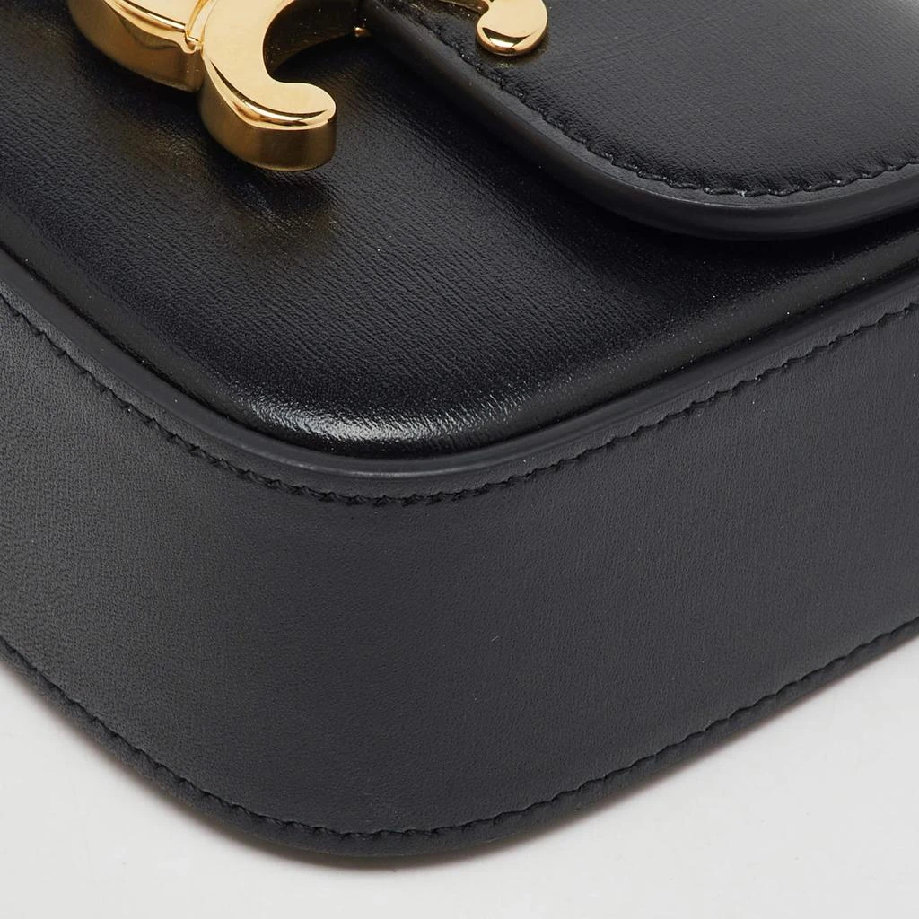 Celine Celine Black Leather Mini Triomphe Shoulder Bag 11