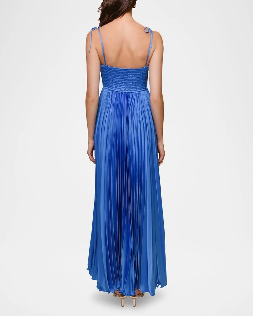 Hutch Ayla Pleated Sweetheart Satin Gown 3