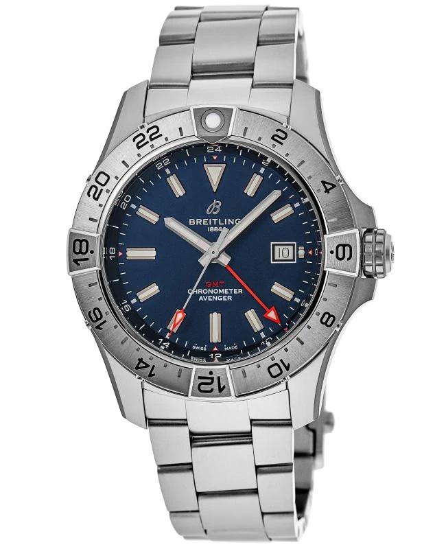 BREITLING Breitling Avenger Automatic GMT 44 Blue Dial Stainless Steel Men's Watch A32320101C1A1 1