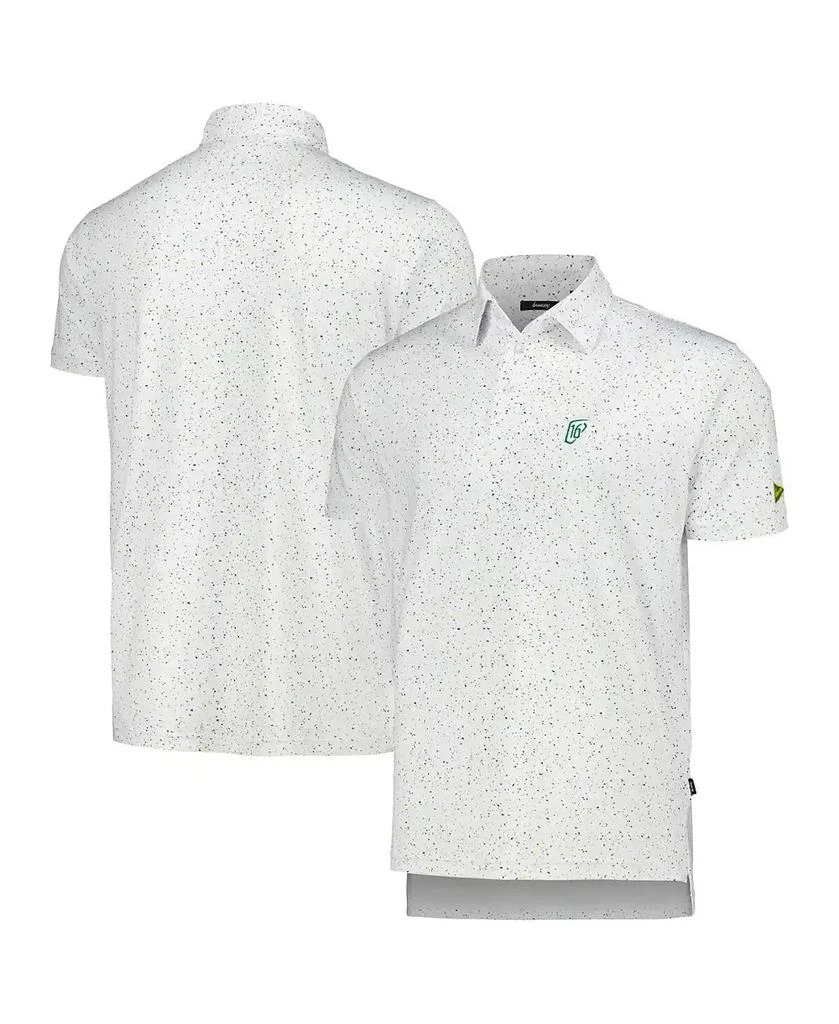 Breezy Golf Men's White WM Phoenix Open Splatter Polo 1