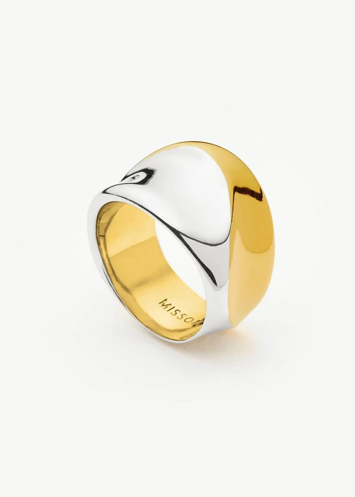Missoma Sculptural molten statement ring 3