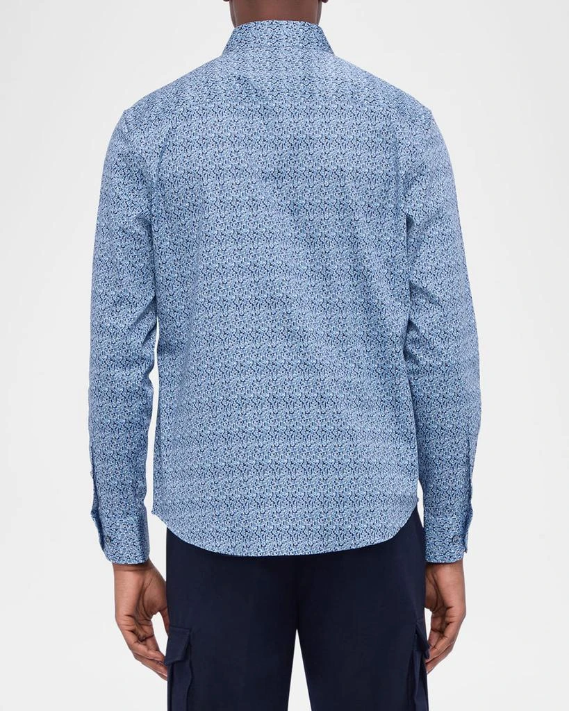 BUGATCHI Men's Karl Micro-Geometric Sport Shirt 3