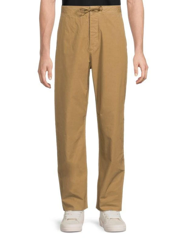 Rag & Bone Bradford Flat Front Cotton Pants 1