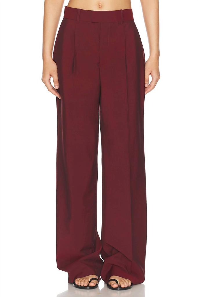 Rohe Rohe - Wide Leg Single Pleated Tailored Trousers