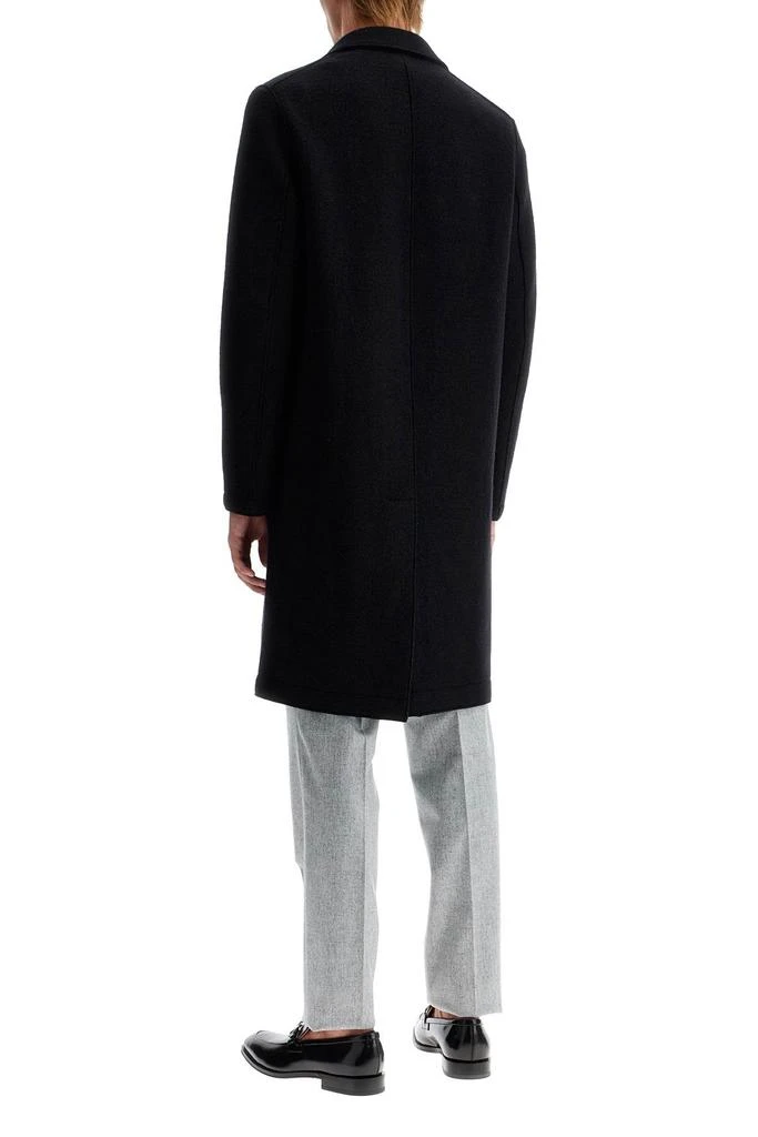 Harris Wharf London Men's Single-Breasted Wool Coat In Boiled 3