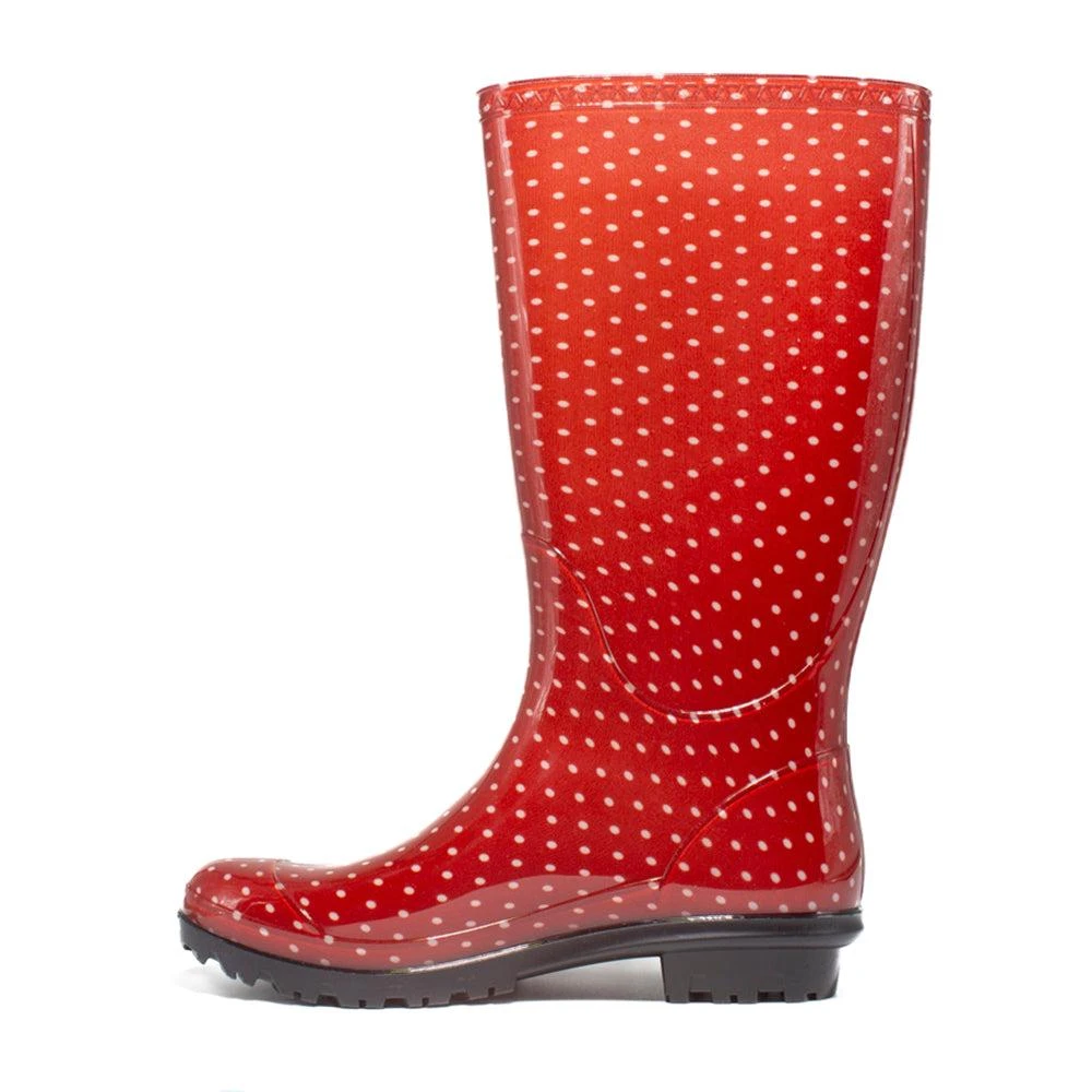 Gameday Boots University of Alabama Polka Dot Round Toe Rain Boots 3
