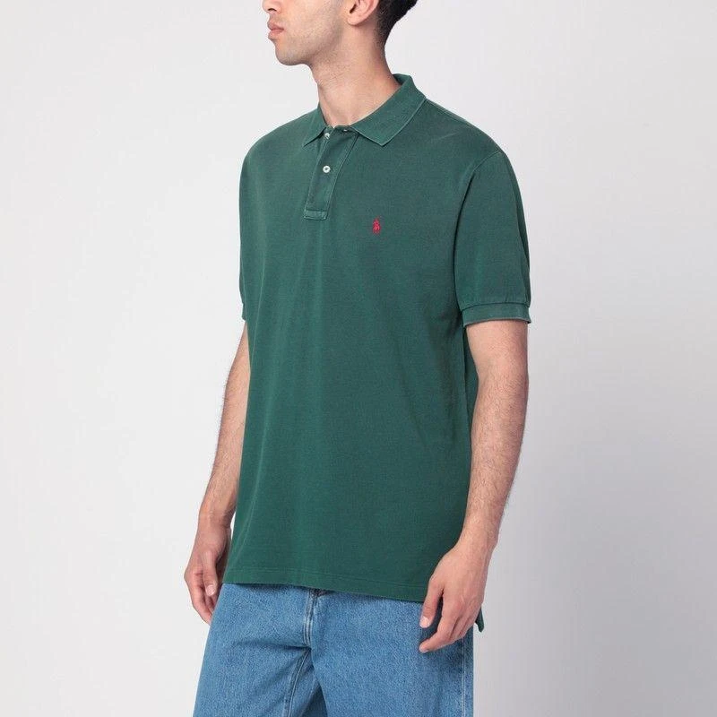 Ralph Lauren WASHED FOREST GREEN COTTON POLO 1