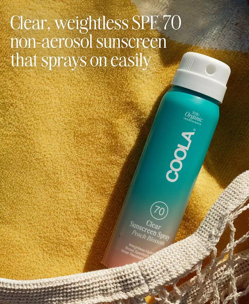 Coola Clear Sunscreen Spray SPF 70 - Peach Blossom, 2 oz.