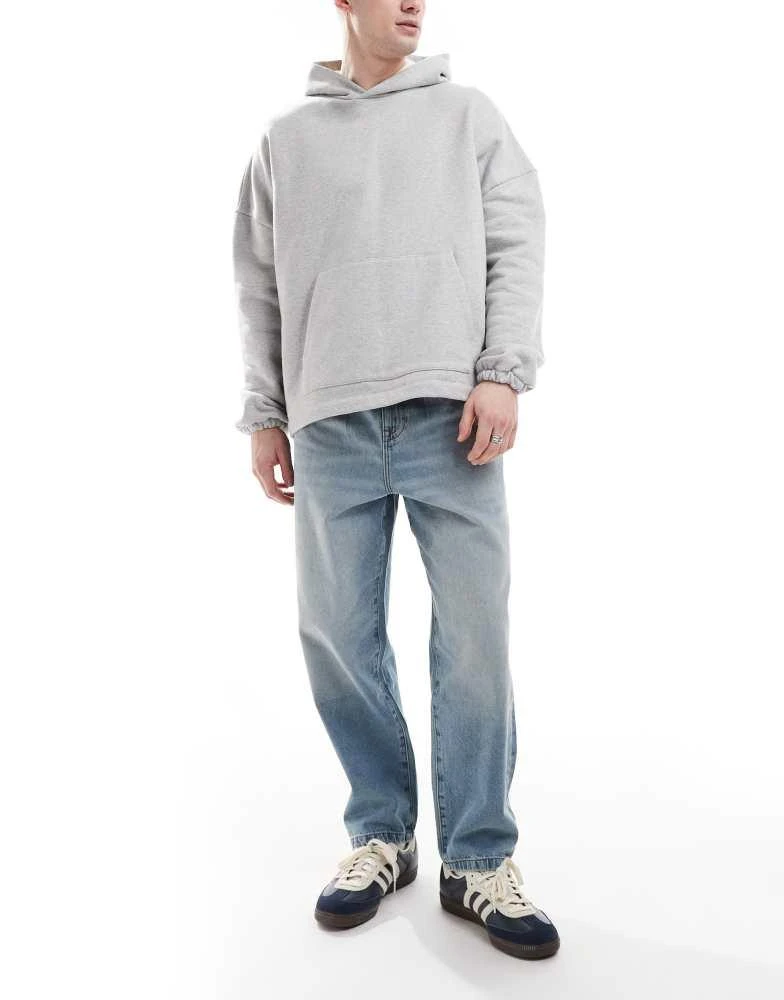 ASOS ASOS DESIGN barrel fit jeans in light wash blue