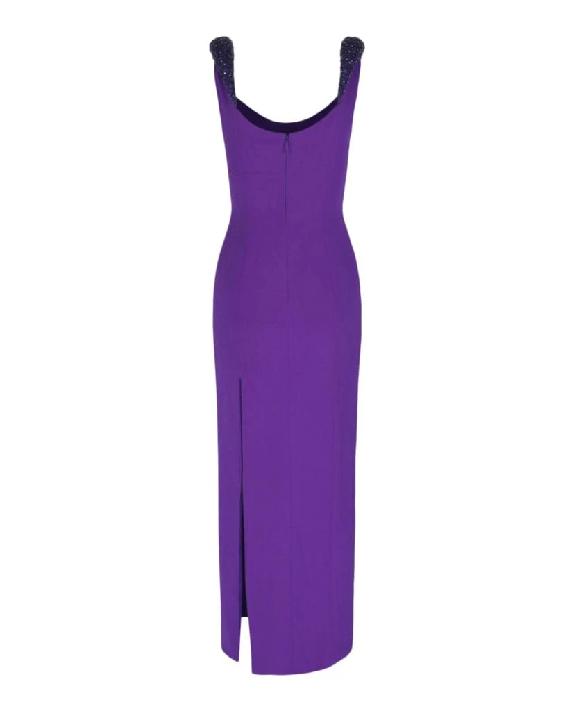 Versace Sequined Sleeve Maxi Cocktail Dress 2