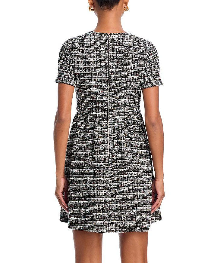 Aqua Knit Tweed Dress - Exclusive - Purple Multi - XS