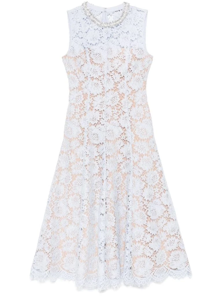 BLUE FINE LACE PEARL MIDI DRESS  On Sale Now with Up to 32% Off | Discover  Exclusive Deals & Savings at BeyondStyle  Authentic Self Portrait clothing| dresses|women with Limited-Time Discounts, Free