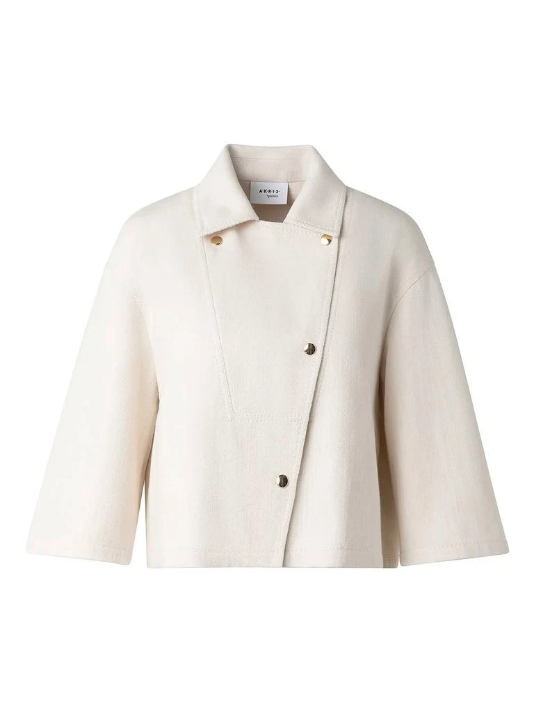 Akris Akris Punto - Crop Boxy Biker Jacket 4