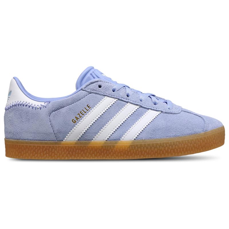 Adidas Originals Boys Gazelle Shoes Clear Sky Blue Spark White Size 06.5