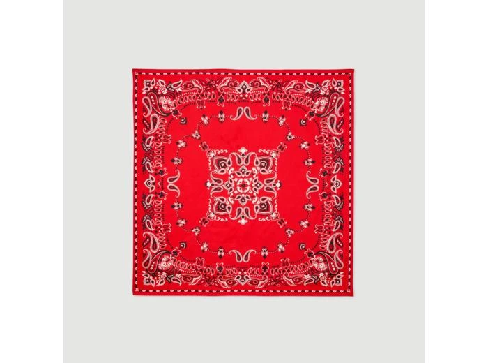 Sandro Foulard en soie à imprimé bandana