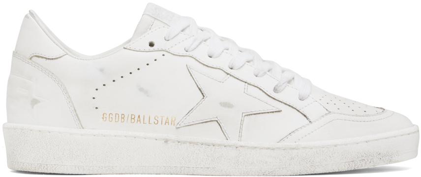 Golden Goose Off-White Ball Star Sneakers