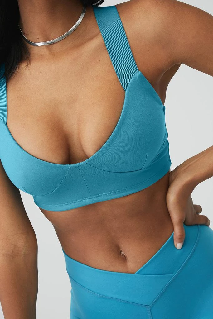 Alo Airbrush V-Cut Define Capri - Blue Splash 4