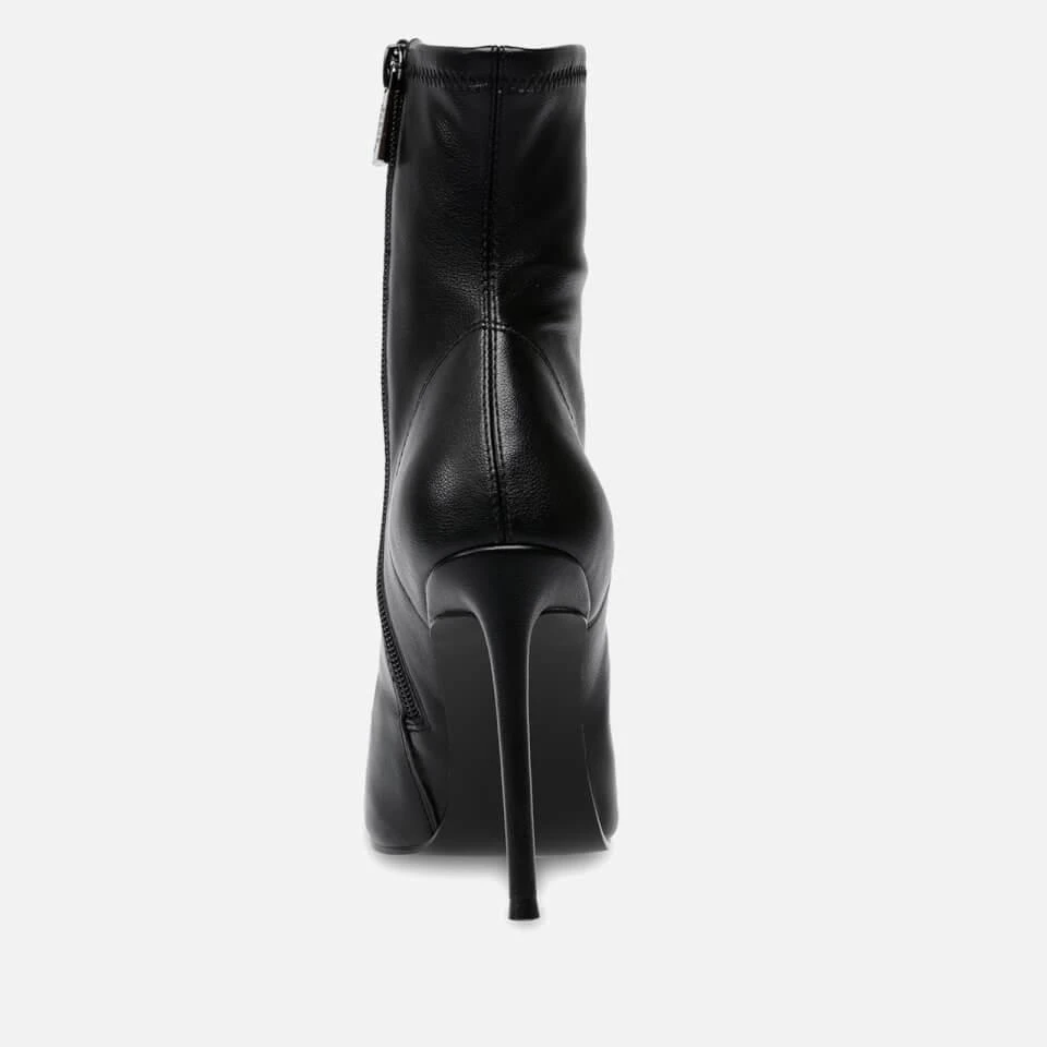 Steve Madden STEVE MADDEN WOMEN'S VANYA FAUX LEATHER HEELED BOOTS 4