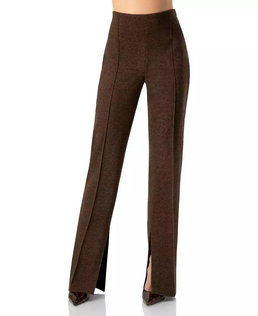 Ivonne Women
s Straight-Leg Trousers with Side Slits