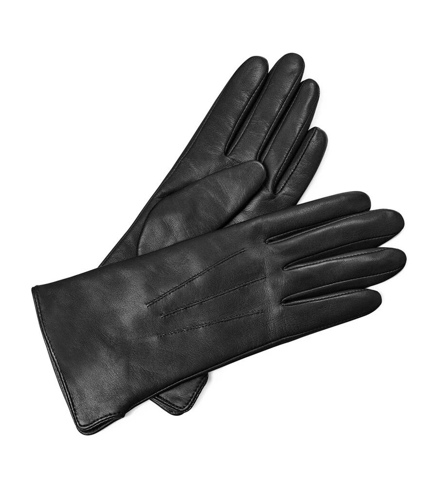Aspinal of London Women's Wool-Cashmere Lined Leather Gloves (Medium) 2