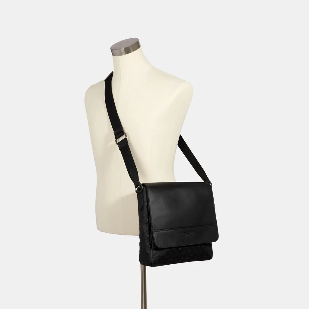 Coach Houston Map Bag In Signature Leather 2