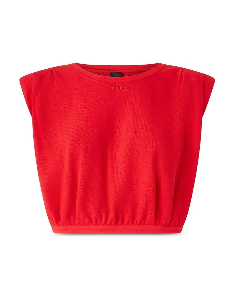 PINKO Maracaibo Maglia Extended Shoulder Crop Top 5