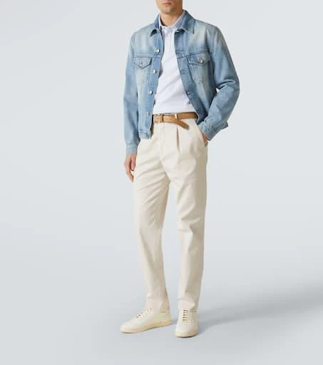 Brunello Cucinelli Cotton and linen piqué polo shirt 2