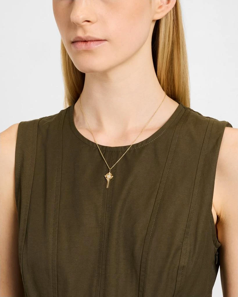 Sydney Evan Protection Key Charm on Cable Chain Necklace 2