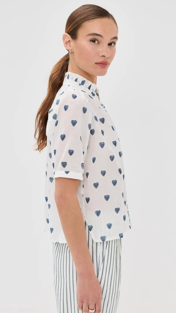 Alix of Bohemia Winn Indigo Heart Shirt 3