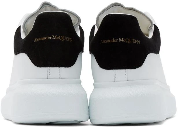 Alexander McQueen White & Black Oversized Sneakers 4