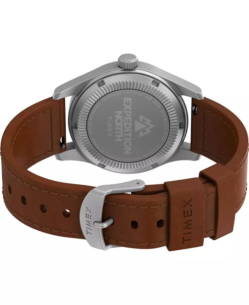 Timex Men's Solar Brown Leather Strap Watch 36 mm 4