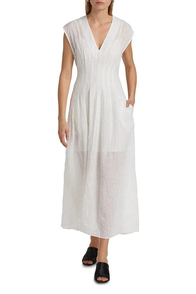 Rosalind Sleeveless Cotton & Linen Trapeze Dress  On Sale Now with Up to  77% Off | Discover Exclusive Deals & Savings at BeyondStyle  Authentic Rag  & Bone female|women|dress|dresses|clothing with Limited-Time