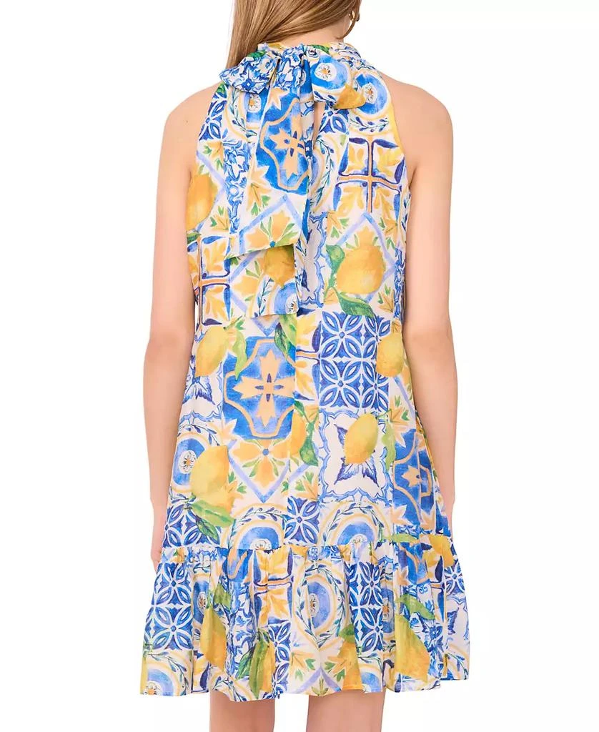 MSK Women's Printed Halter-Neck Ruffle Dress 3