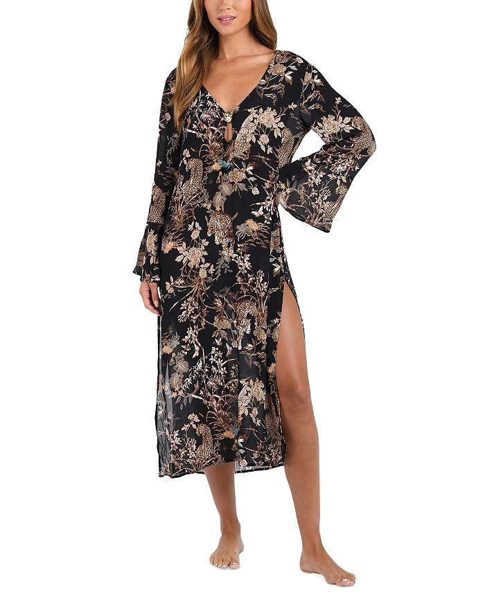 Sara Jungle Sheer Chiffon Swim Cover-Up Dress  On Sale Now with Up to 25%  Off | Discover Exclusive Deals & Savings at BeyondStyle  Authentic  L'Agence women|swimsuit with Limited-Time Discounts, Free